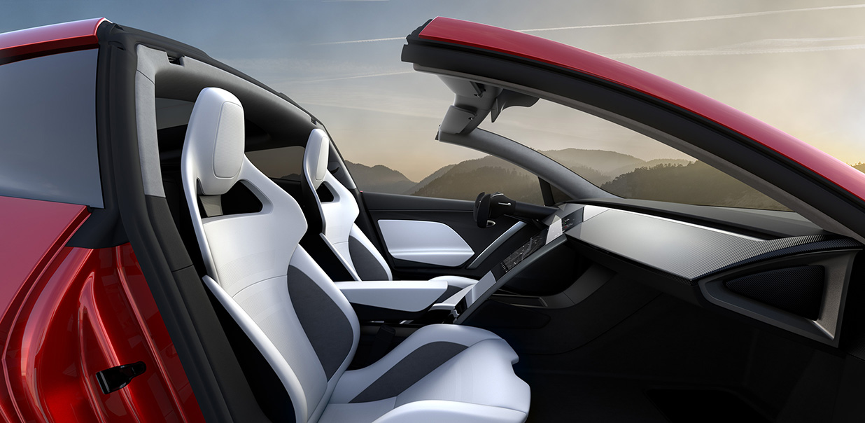 interior red car image